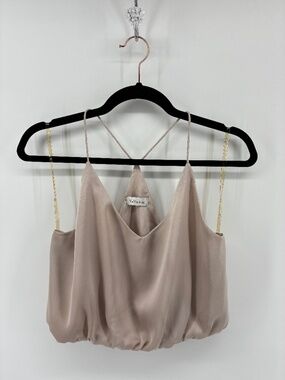 MASSIVE $10 SALE YaYa & Co Champagne Satin Style Strappy Crop Top